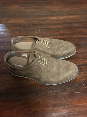 LC Waikiki Men's Brown Suede Derby Shoes - Casual Lace-Up